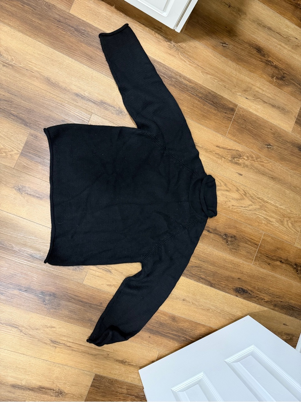 Vintage J Crew Roll neck Black Wool Sweater - Women